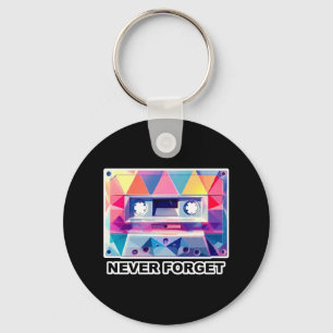 Porte-clés N'oubliez jamais cassette audio