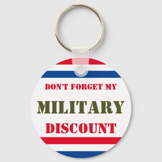 PORTE-CLÉS N'OUBLIEZ PAS MA REMISE MILITAIRE (Recto)