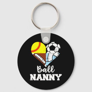 Porte-clés Nounou de foot de soccer douxx de volley de joueur
