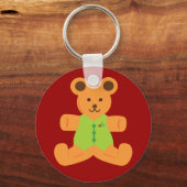 Porte-clés Nounours de Noël mignon (Recto)