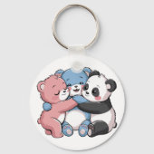 Porte-clés Nounours mignons avec Panda (Verso)