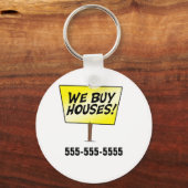 Porte-clés Nous achetons des maisons (Recto)