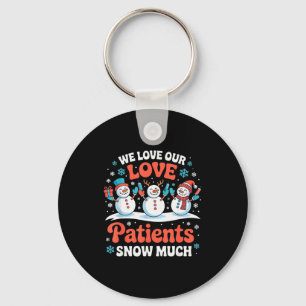 Porte-clés Nous aimons nos patients tellement l'hiver Nurse H