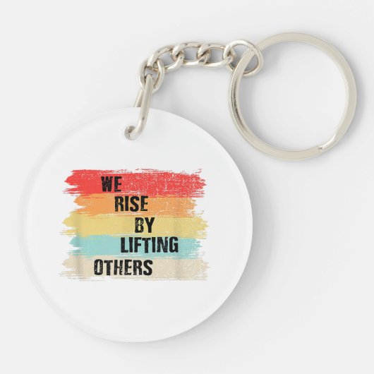 Porte-clés Nous Augmentons En Levant D'Autres Citations Motiv (Dos)