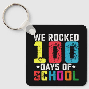 Porte-clés Nous avons assuré 100 jours d'école Enseignant Élè