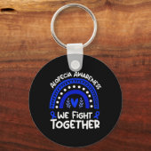 Porte-clés Nous combattons ensemble Alopécie Sensibilisation (Verso)