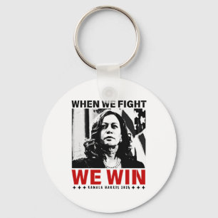 Porte-clés Nous Combattons Nous Gagnons 2024 Kamala Harris Po