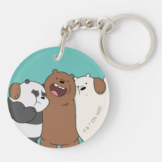 Porte-clés Nous, Groupe Ours Nus Hug (Dos)