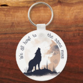 Porte-clés Nous hurlons tous à la même citation inspirée de l (Verso)