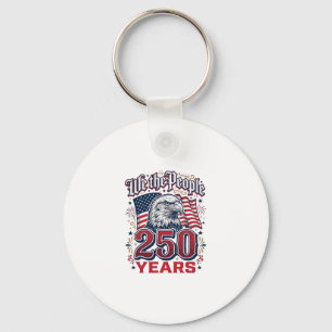 Porte-clés Nous le peuple 250 ans Aigle patriotique Vintage D
