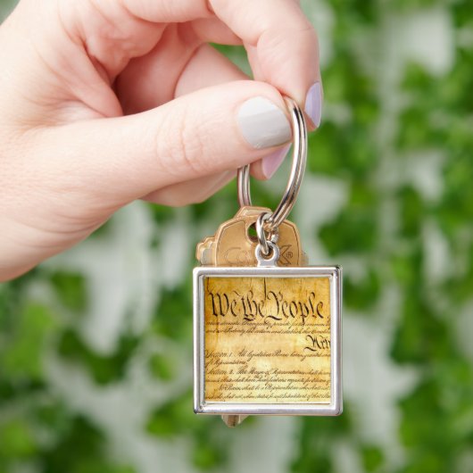 Porte-clés Nous le peuple - Constitution (main)