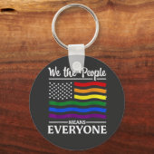 Porte-clés Nous Les Gens Signifie Tout Le Monde De La Fierté (Recto)