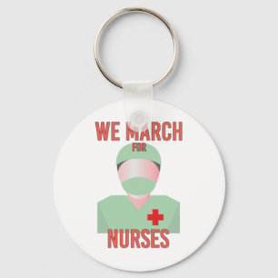 Porte-clés Nous marchons pour les infirmières - de mignonnes