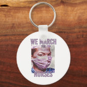 Porte-clés Nous marchons pour les infirmières - Nourriture co (Recto)