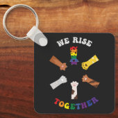 Porte-clés Nous nous rassemblons | EMPREINTE DE PATTE | Diver (Recto)