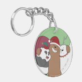 Porte-clés Nous Ours Nus - Bonnes Fêtes (Devant gauche)