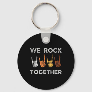 Porte-clés Nous Rock Ensemble Mains de Squelette Rock Drôle d