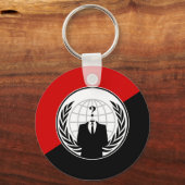 Porte-clés Nous Sommes Anonymes Anarchiste Drapeau (Recto)