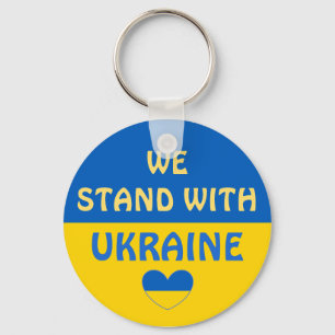 Porte-clés Nous sommes avec l'Ukraine   Afficher le support