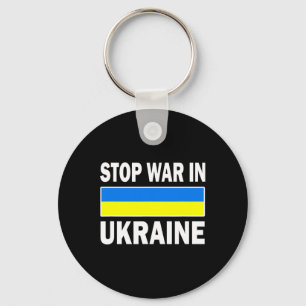 Porte-clés Nous sommes avec l'Ukraine Ukraine libre Arrêtez l