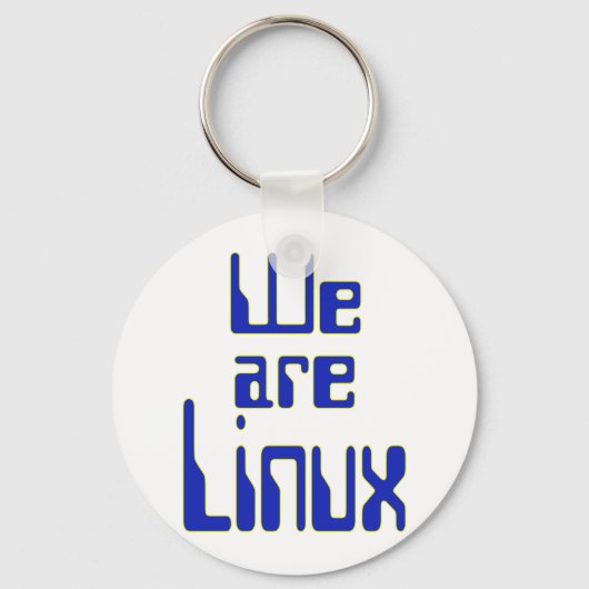 Porte-clés Nous sommes Linux (Recto)