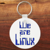 Porte-clés Nous sommes Linux (Recto)