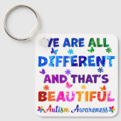 Porte-clés Nous sommes tous différents (Recto)