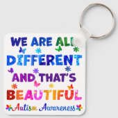 Porte-clés Nous sommes tous différents (Dos)