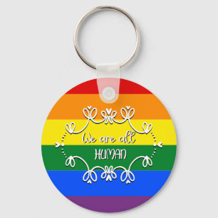 Porte-clés Nous sommes tous humains Mois des fiertés LGBTQ