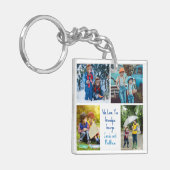 Porte-clés Nous t'aimons Grand-Père Petits-Enfants Collage Ph (Devant gauche)