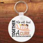 Porte-clés Nous Trouverons Un Cancer De L'Endomère Cure (Recto)