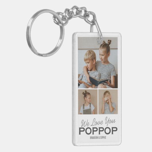 Porte-clés Nous vous aimons Poppop Porte - clé photo (Devant gauche)