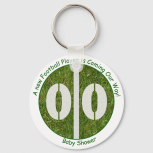 Porte-clés Nouveau baby shower de joueur de football de bébé