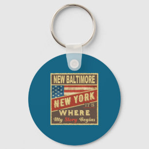 Porte-clés Nouveau Baltimore Ny C'est Où Mon Histoire Commenc