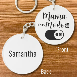 Porte-clés Nouveau Cadeau Personnalisé pour Maman Année d'Éta