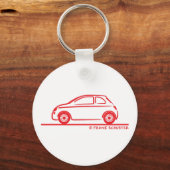 Porte-clés Nouveau Fiat 500 Cinquecento (Recto)