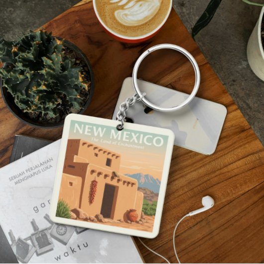 Porte-clés Nouveau-Mexique vintage