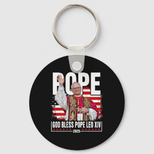 Porte-clés Nouveau Pape Leo Xiv catholique cadeaux catholique