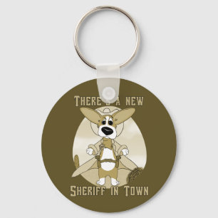Porte-clés Nouveau shérif en Porte - clé de ville