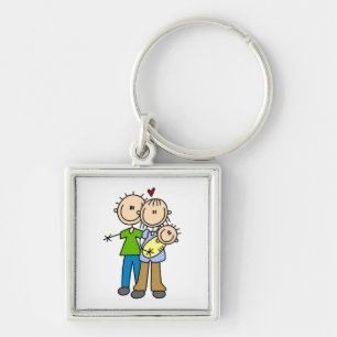 Porte-clés Nouveaux Parents Nouveaux Bébés T-shirts et Cadeau