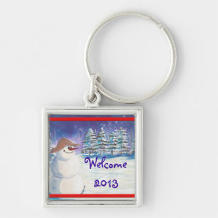 Porte-clés Nouvel An 2013 Snowman Art