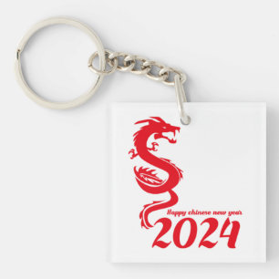 Porte-clés Nouvel An chinois 2024 : Bonne année du dragon