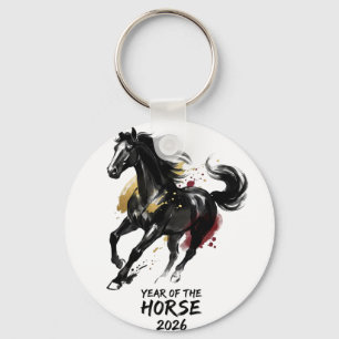 Porte-clés Nouvelle année chinoise 2026 Cheval Art