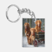 Porte-clés Nouvelle-Écosse Duck Toller Retriever Snowden (Devant gauche)