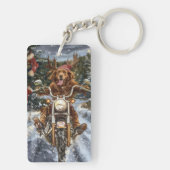 Porte-clés Nouvelle-Écosse Moto à chiens Noël (Dos)