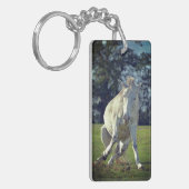 Porte-clés Nouvelle Forêt White Pony Funny Pose (Devant gauche)
