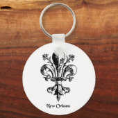 Porte-clés Nouvelle-Orléans Antique Fleur de lis (Recto)