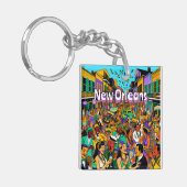 Porte-clés Nouvelle-Orléans, Louisiane S'Amuser (Devant gauche)