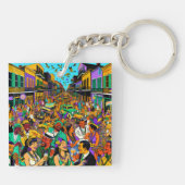 Porte-clés Nouvelle-Orléans, Louisiane S'Amuser (Dos)