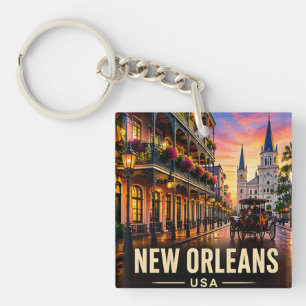 Porte-clés Nouvelle-Orléans Quartier Français de Louisiane Vo